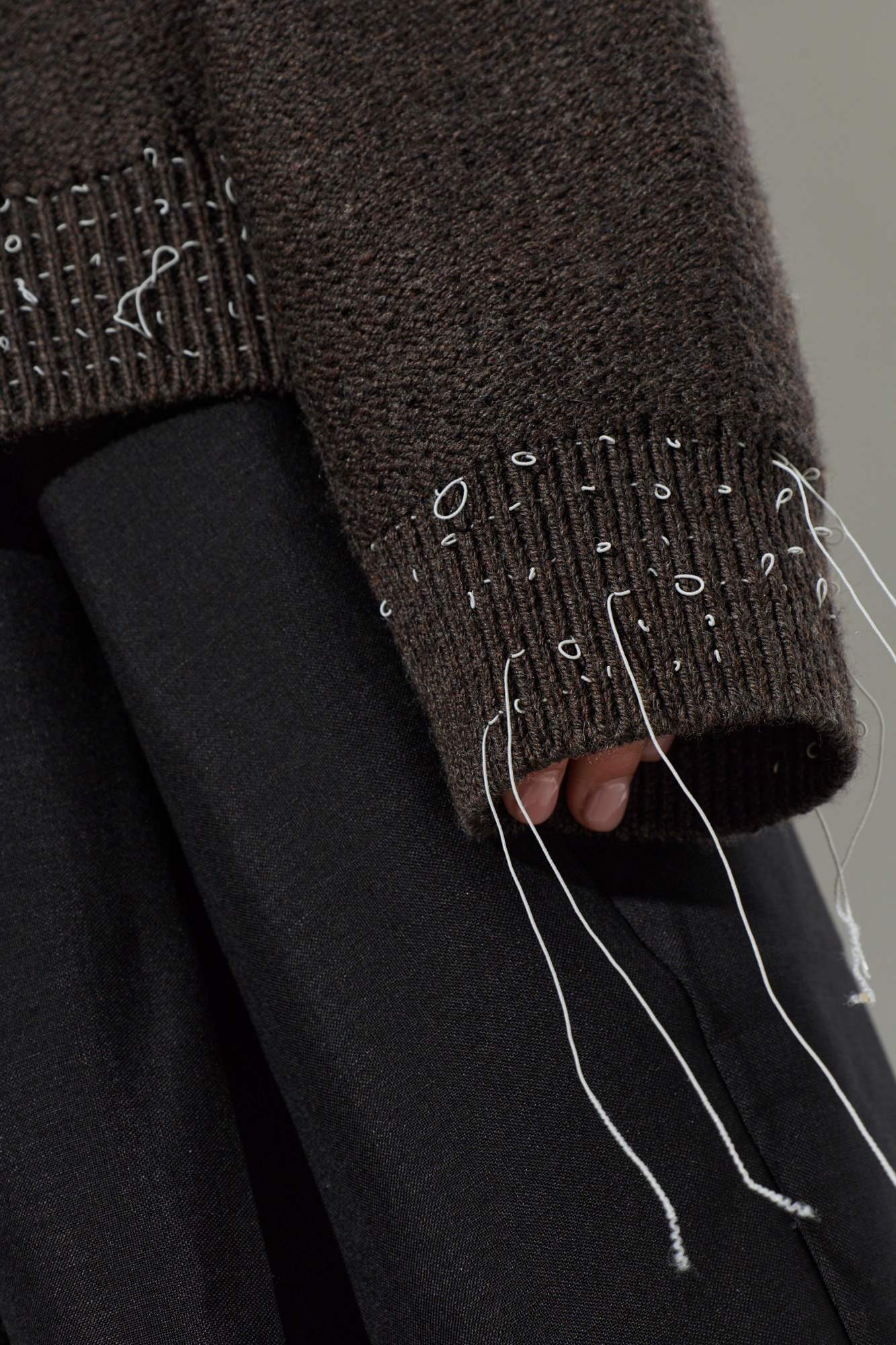 Maison Margiela Sweater with decorative threads | Women's | Vitkac
